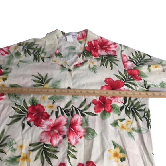 Alohawears Shirt Mens 2XL Floral Hawaiian Aloha Button Front Made in Hawaii USA - Picture 10 of 13
